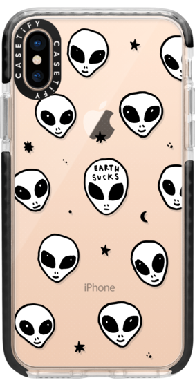 282x560 cute white ufo space alien drawing pattern casetify