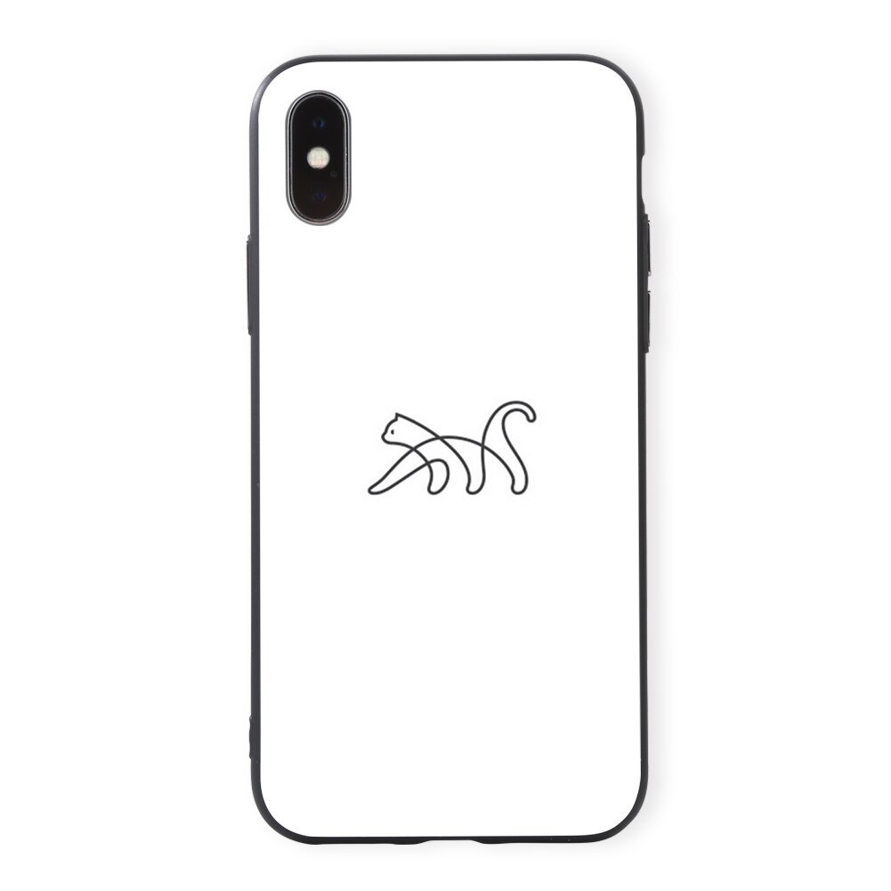 1001x1001 Line Drawing Cat Phone Case Cover For Iphone X Plus Samsung