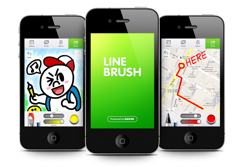 800x547 Nhn Japan Releases 'line Brush'
