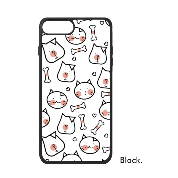 600x600 Cat Dog Bone Simple Line Drawing Protect Animal Pet Lover