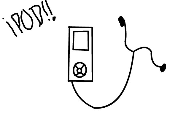 600x400 Ipod!! A Black White Speedpaint Drawing