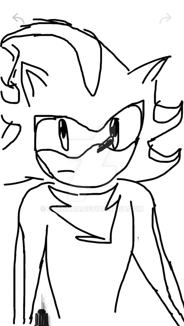 600x1065 Ipod Shadow The Hedgehog Drawing