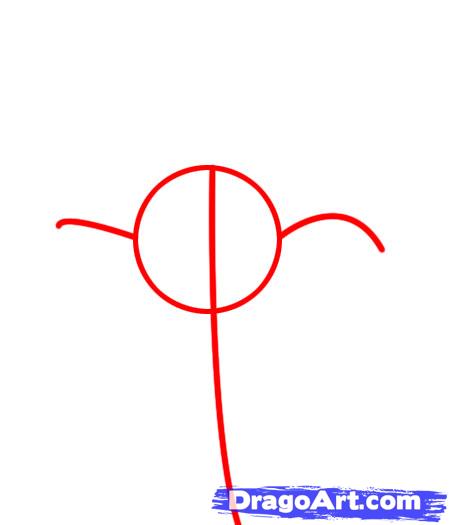 449x525 How To Draw An Iris, Step