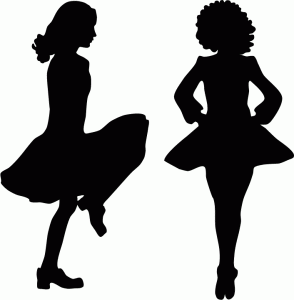294x300 Irish Step Dancer Silhouette