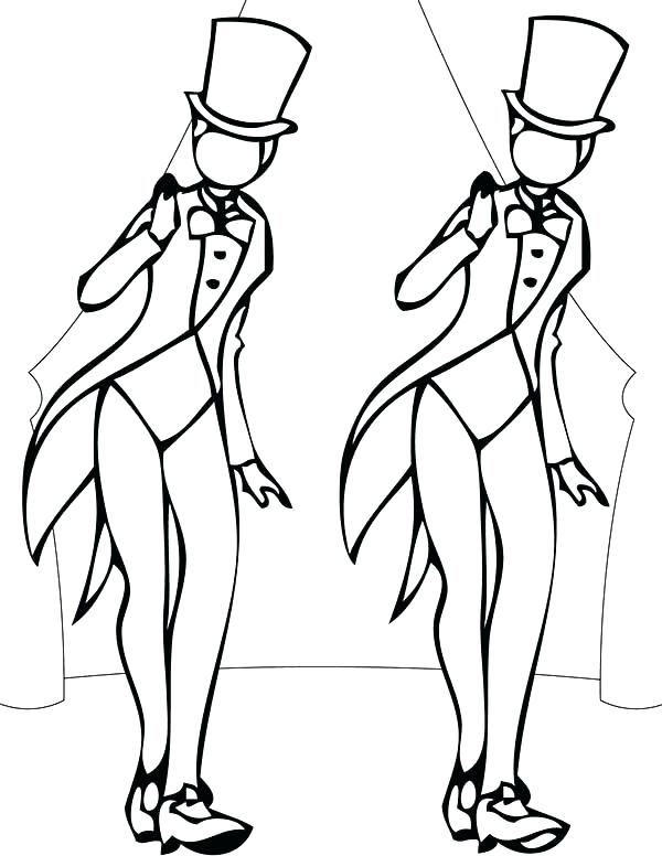 600x776 Dancing Coloring Pages