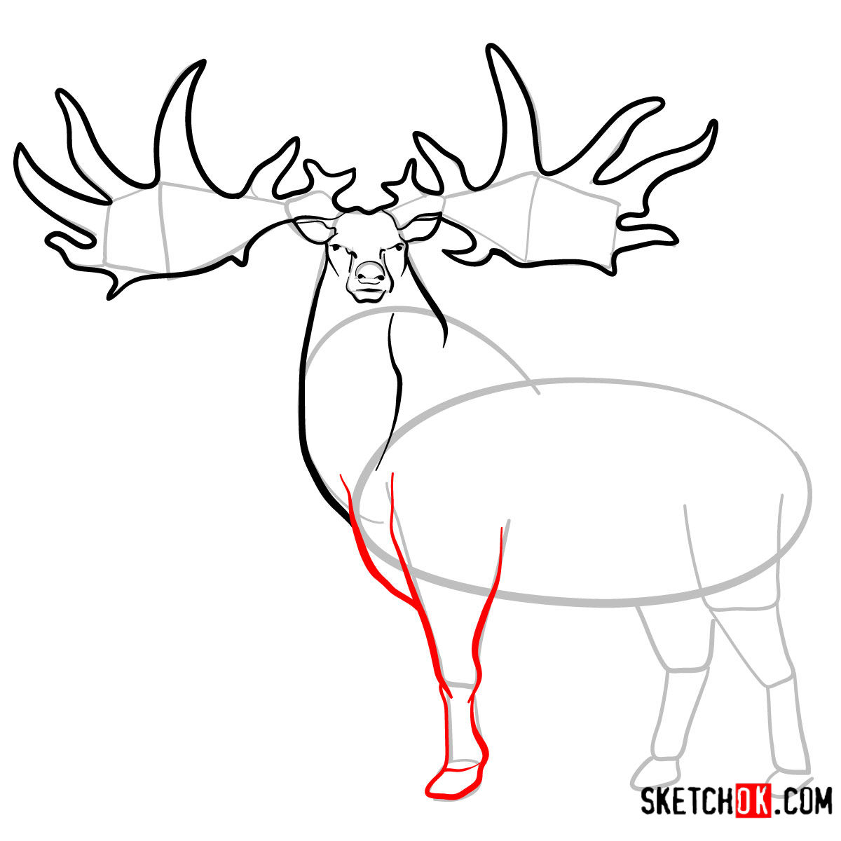 1200x1200 How To Draw An Irish Elk Extinct Animals