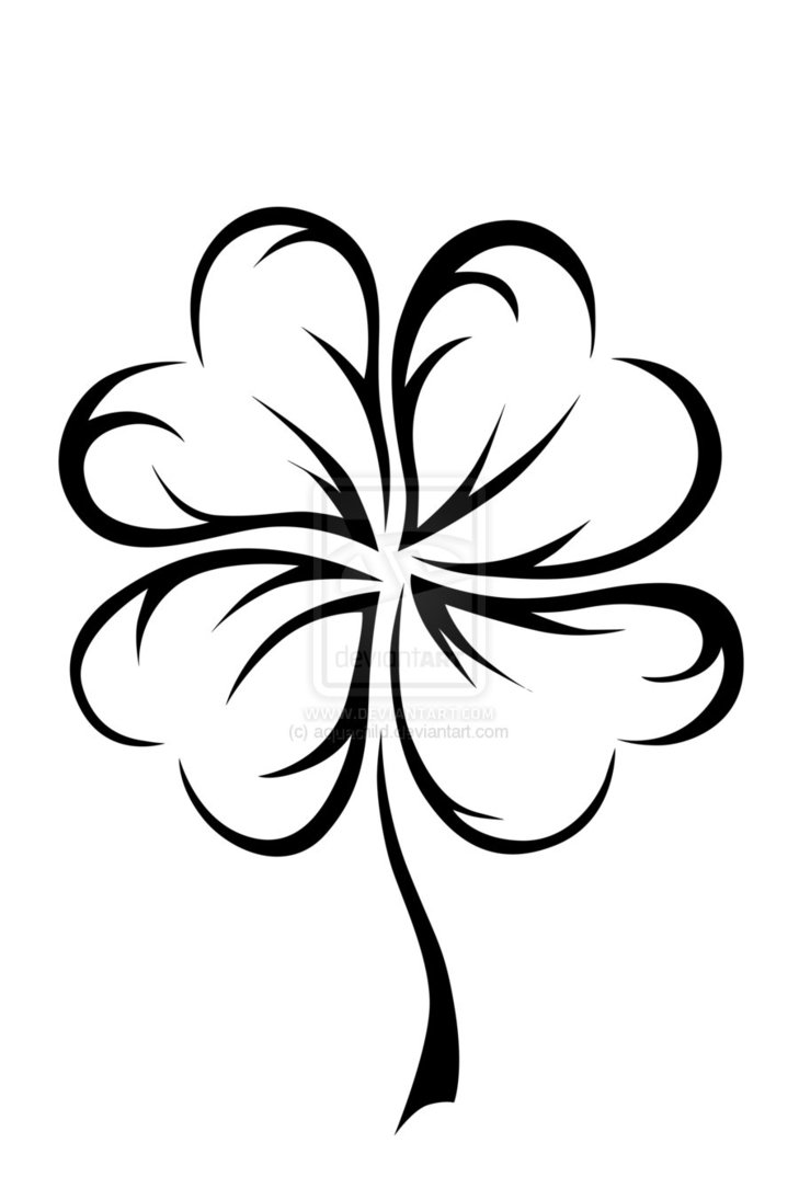 729x1095 Irish Clovers Tattoo Design Tattoo Ideas