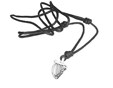 395x305 Celtic Spirit Irish Harp Pendant Jewellery