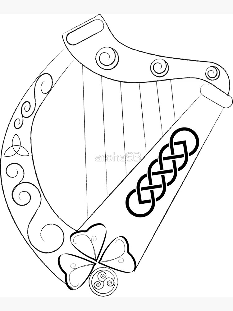750x1000 Irish Harp Canvas Print