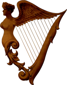 237x300 Celtic Harp Clip Art Free