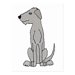 307x307 Irish Wolfhound Art Postcards Zazzle