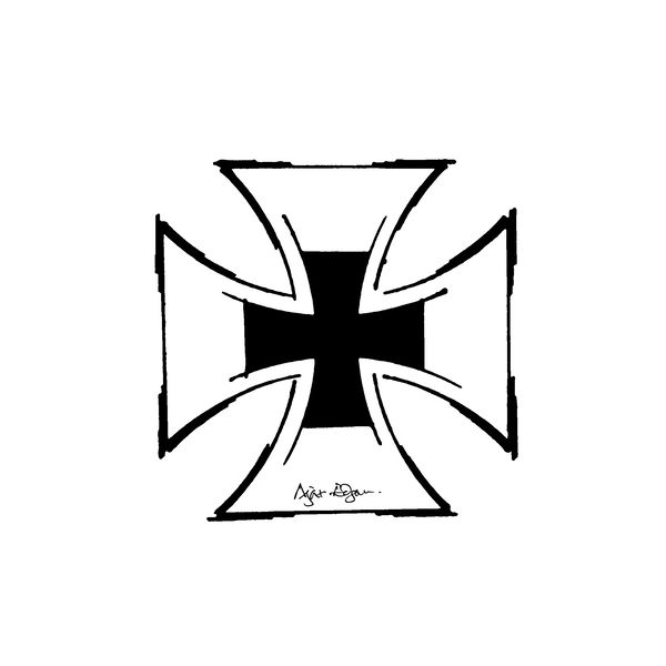 600x600 iron cross tattoo design croix de fer conception de tatouage