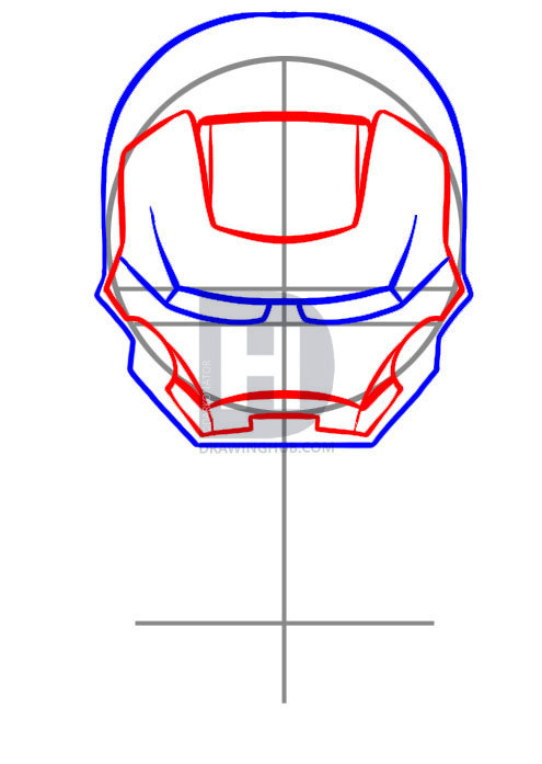 495x697 How To Draw Chibi Iron Man, Step