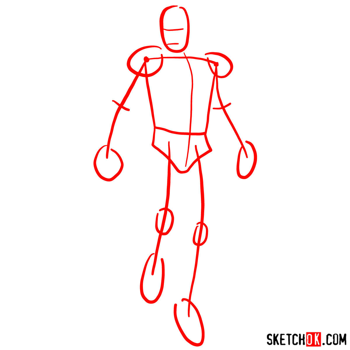 1200x1200 How To Draw Iron Man In Full Growth