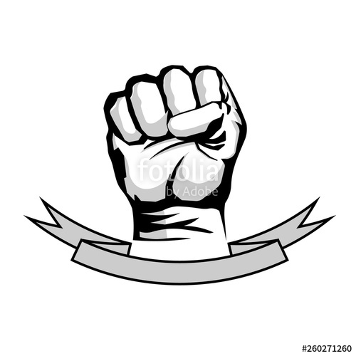 500x500 Iron Fist Logo Template Stock Image And Royalty Free Vector