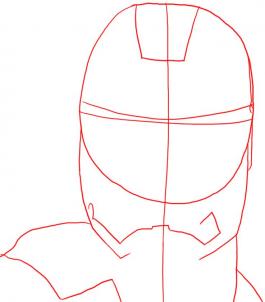 265x302 Drawing Printout How To Draw Iron Man Mask