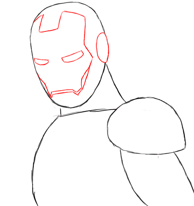 625x665 How To Draw Iron Man