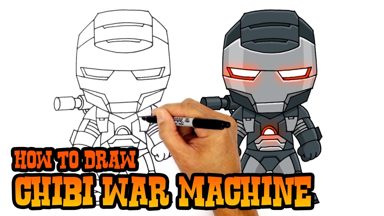 1280x720 How To Draw War Machine The Avengers