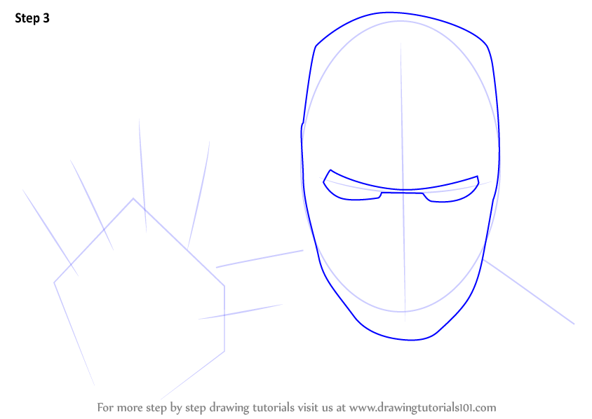 844x598 Learn How To Draw Iron Man Face