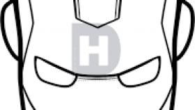 280x158 How To Draw Iron Man Face Step