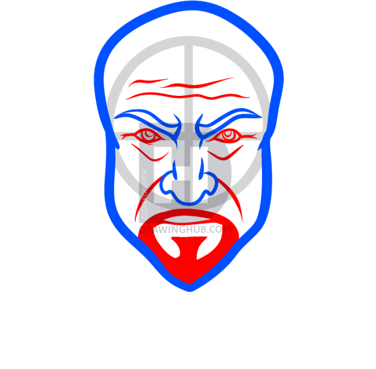 734x720 how to draw the mandarin, iron man step