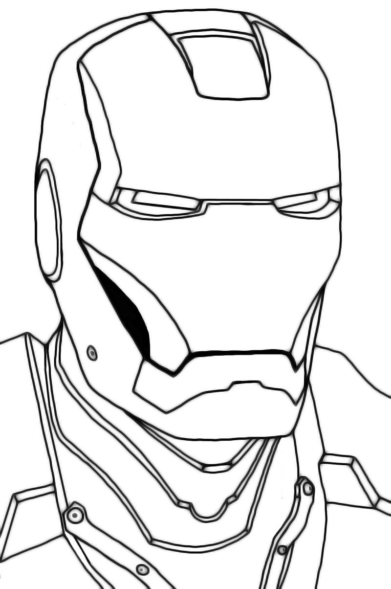 800x1204 Head Iron Man Suit Coloring Pages Drawing Lesson Ideas Dibujos
