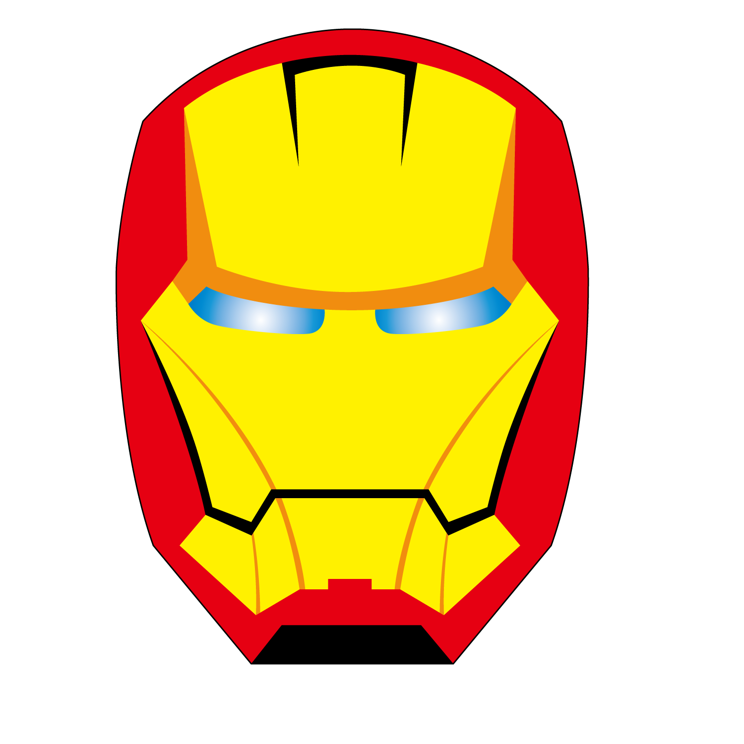1500x1501 Collection Of Free Ironman Drawing Mask Download On Ui Ex