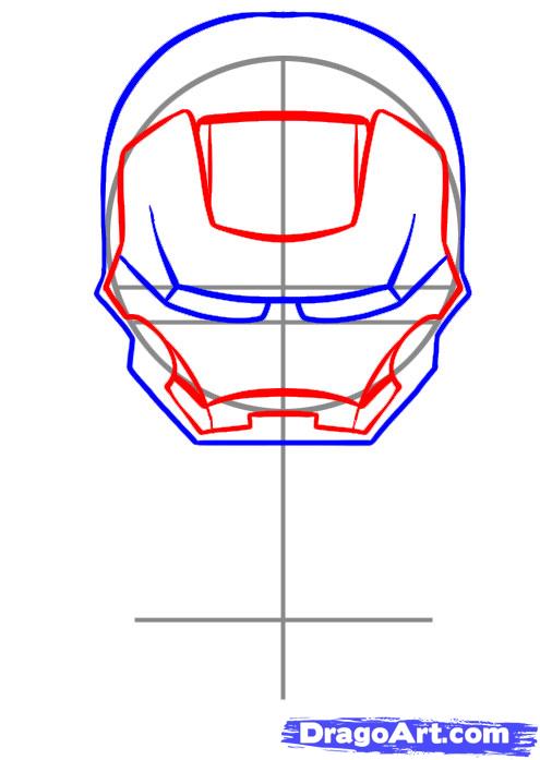 495x697 How To Draw Chibi Iron Man, Step