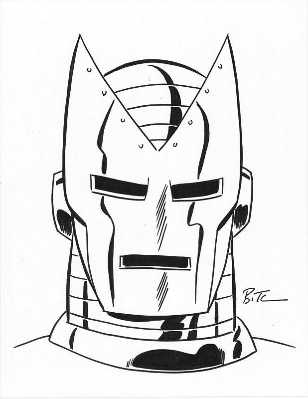 618x800 Iron Man Helmet Drawing