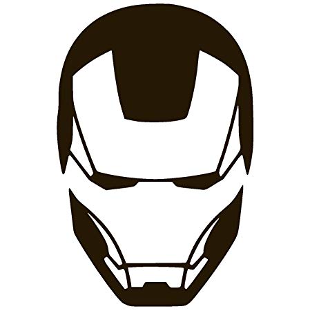 449x450 Iron Man Face Vinyl Sticker Decal Sports Outdoors
