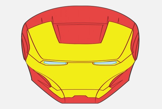 520x350 Batman Mask Clipart Iron Man