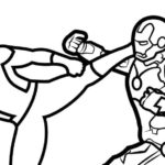 150x150 Ironman Coloring Pages Iron Man Line Drawing