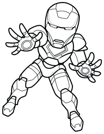 360x463 Iron Man Coloring In Pages