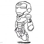150x150 Chibi Iron Man Coloring Pages Line Drawing