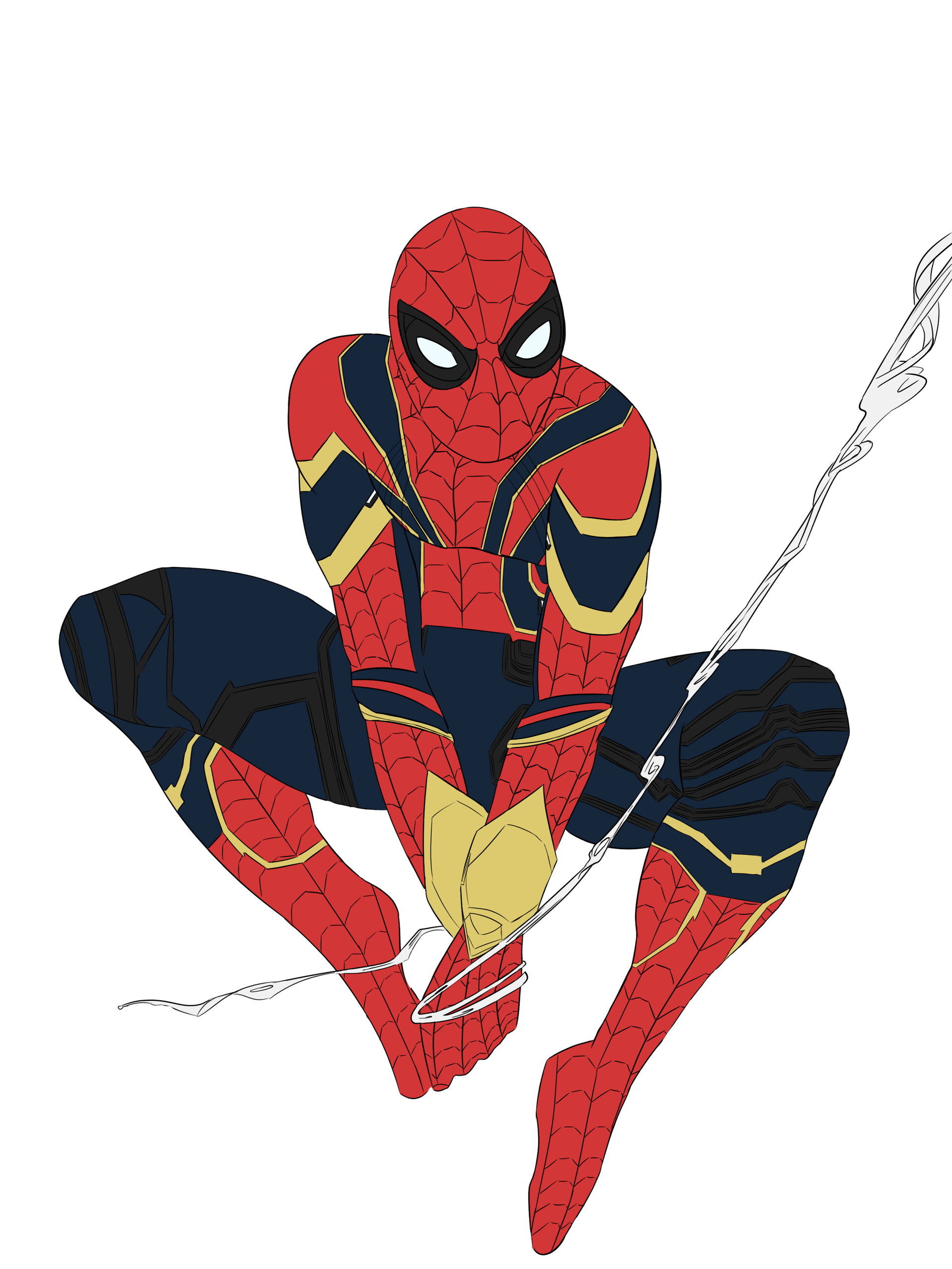 Iron Spider Drawing