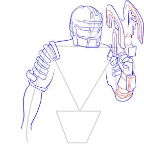 294x302 drawing printout how to draw isaac clarke, dead space