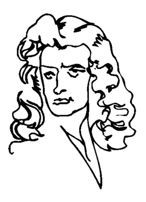 Isaac Newton Drawing | Free download on ClipArtMag