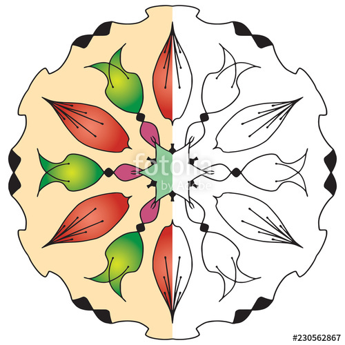 500x500 Islamic Art For Hand Rose And Wireframe Stock Image And Royalty