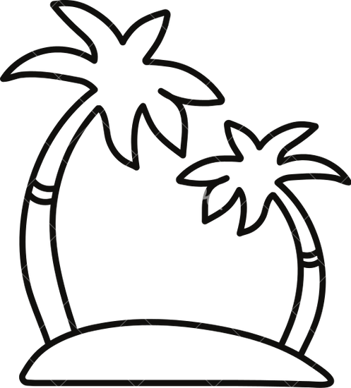 497x550 Island, Drawing, Flower, Transparent Png Image Clipart Free Download