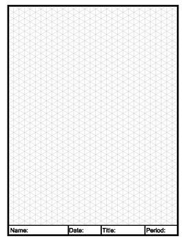 270x350 isometric graph paper in isometric drawing graph paper