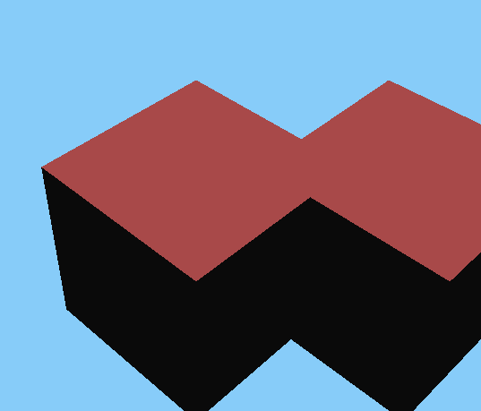 537x459 Opengl Draw Multiple Isometric Cubes