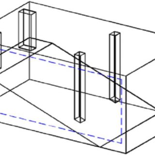 320x320 isometric drawing of the investigated auditorium the maximum