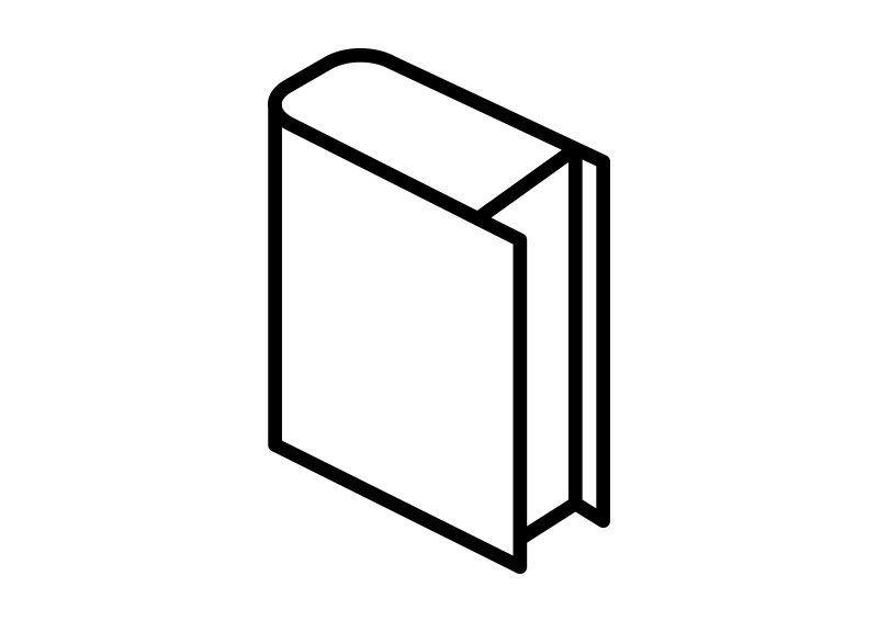 800x566 Isometric Outline Book Vector Icon