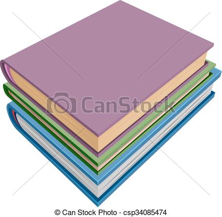 450x441 Stack Of Books Isometric Projection Isolated On White Vector