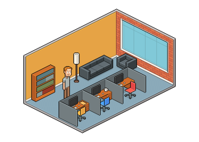 700x500 Illustration Develop An Isometric Pixel Scene Free Adobe