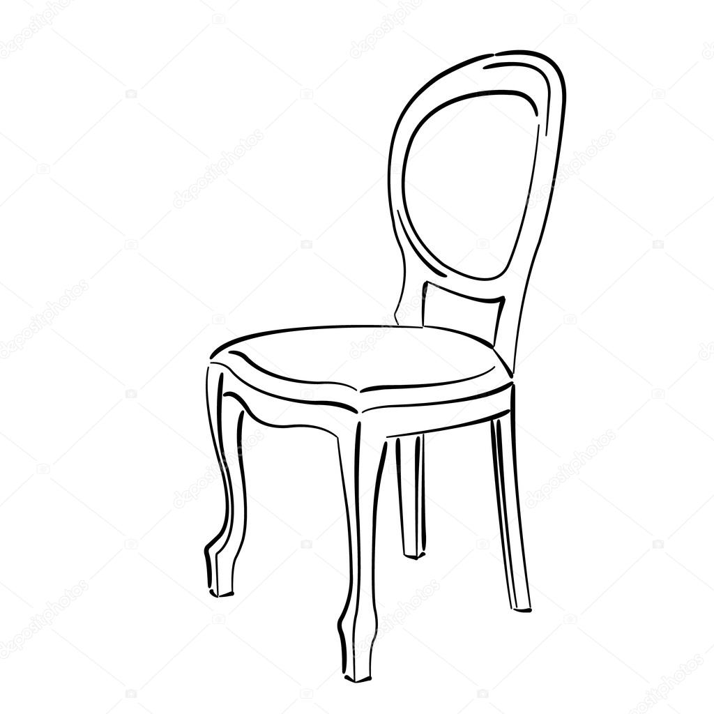 1024x1024 Chair Drawing Sketch For Free Download