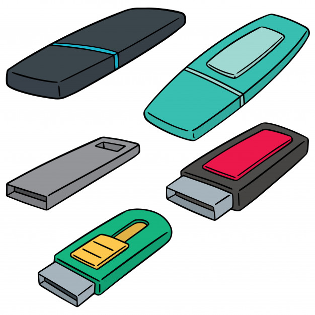 626x626 Set Of Usb Flash Drive Vector Premium Download