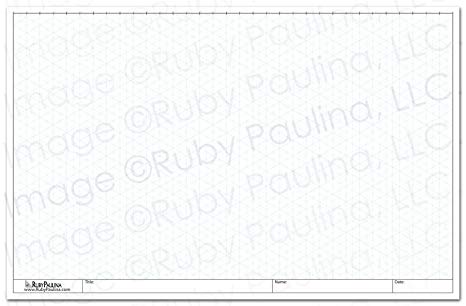 466x306 Isometric Grid Pad, White