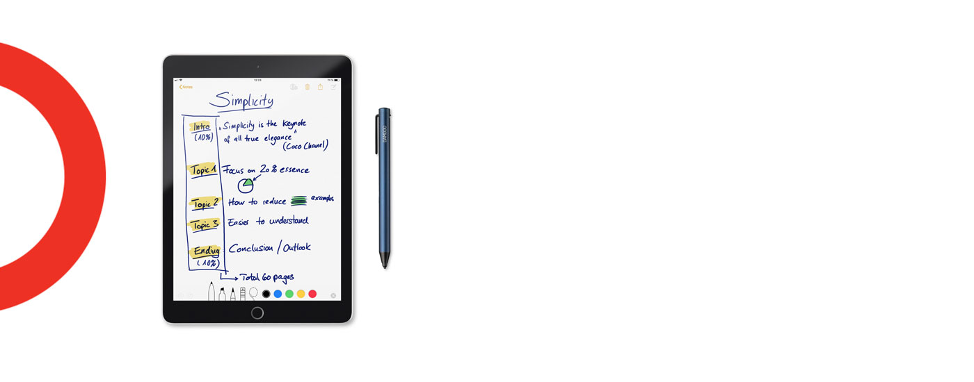 1400x550 bamboo tip fine tip stylus for quickly noting ideas on your