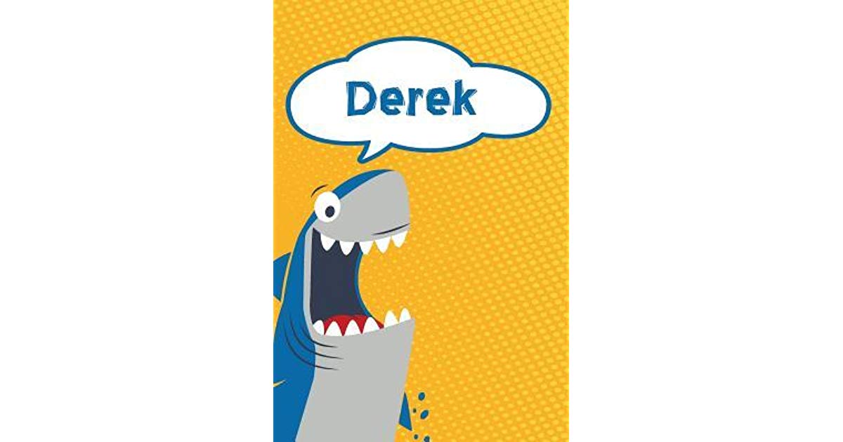 1200x630 Derek Personalized Shark Isometric Dot Paper Notebook For Kids